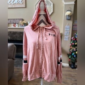 PINK campus full zip Victoria secret hoodie NWOT